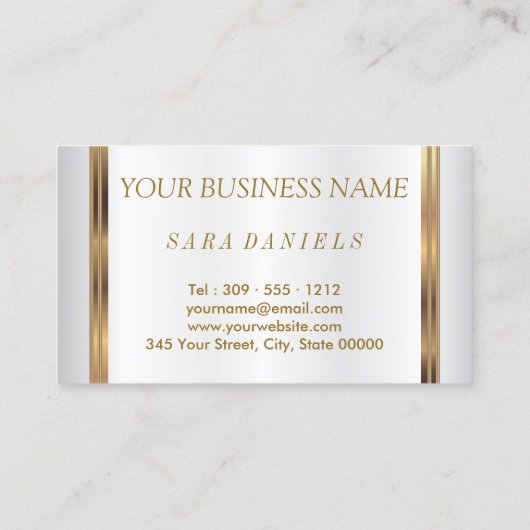 Maskenbildner-goldene Confetti-u. Goldmetalllippen Visitenkarte (Rückseite)