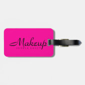 Maskenbildner - Hot Pink Gepäckanhänger (Rückseite horizontal)