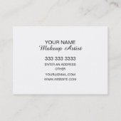 Maskenbildner-Illustration Visitenkarte (Rückseite)