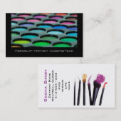 Maskenbildner-Kosmetik-Palette Visitenkarte (Vorne/Hinten)
