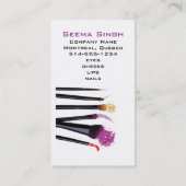 Maskenbildner-Kosmetik-Palette Visitenkarte (Rückseite)