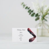 Maskenbildner - Lippen Visitenkarte (Stehend Vorderseite)