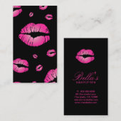 Maskenbildner-Lippen Visitenkarte (Vorne/Hinten)