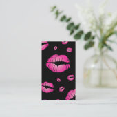 Maskenbildner-Lippen Visitenkarte (Stehend Vorderseite)