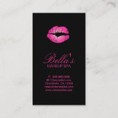 Maskenbildner-Lippen Visitenkarte (Rückseite)