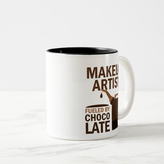 Maskenbildner-(lustiges) Geschenk Zweifarbige Tasse (VorderseiteRechts)