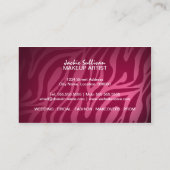 Maskenbildner M.U.A. Visitenkarte (Rückseite)