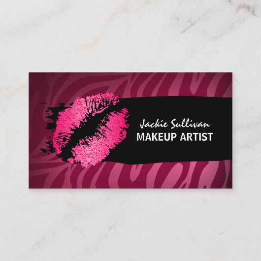 Maskenbildner M.U.A. Visitenkarte (Vorderseite)