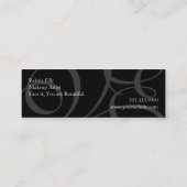 Maskenbildner Mini Visitenkarte (Rückseite)