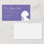 Maskenbildner-moderne Schönheit Visitenkarte (Vorne/Hinten)