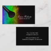 Maskenbildner-modischer Visitenkarte (Vorne/Hinten)