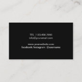 Maskenbildner-modischer Visitenkarte (Rückseite)