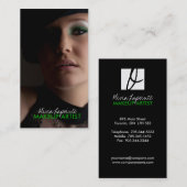 Maskenbildner-Monogramm-Visitenkarten Visitenkarte (Vorne/Hinten)