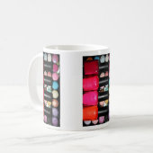 Maskenbildner-Nagel Polishe Lidschatten-Palette Kaffeetasse (Vorderseite Links)