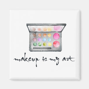 Maskenbildner-Palette - "Make-up ist meine Kunst-" Magnet