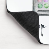 Maskenbildner-Palette - "Make-up ist meine Kunst-" Mousepad (Ecke)