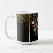 Maskenbildner-Regenbogen-Farben Kaffeetasse (Links)
