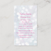 Maskenbildner-rosa Lippenstift-Visitenkarte Visitenkarte (Rückseite)