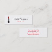 Maskenbildner-Rot-Lippenstift Mini Visitenkarte (Vorne/Hinten)