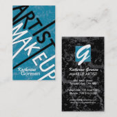 Maskenbildner-Schablonen-Visitenkarten Visitenkarte (Vorne/Hinten)