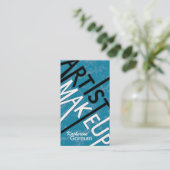 Maskenbildner-Schablonen-Visitenkarten Visitenkarte (Stehend Vorderseite)