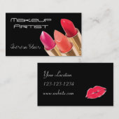 Maskenbildner-Schönheits-Visitenkarte Visitenkarte (Vorne/Hinten)