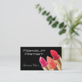 Maskenbildner-Schönheits-Visitenkarte Visitenkarte (Stehend Vorderseite)