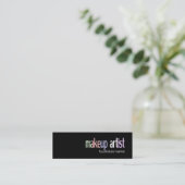 Maskenbildner-/Schönheitssalon Mini Visitenkarte (Stehend Vorderseite)