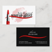 Maskenbildner Visitenkarte (Vorne/Hinten)