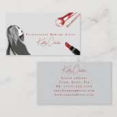 Maskenbildner Visitenkarte (Vorne/Hinten)