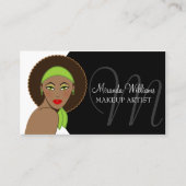 Maskenbildner Visitenkarte (Vorderseite)