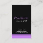 Maskenbildner Visitenkarte (Rückseite)