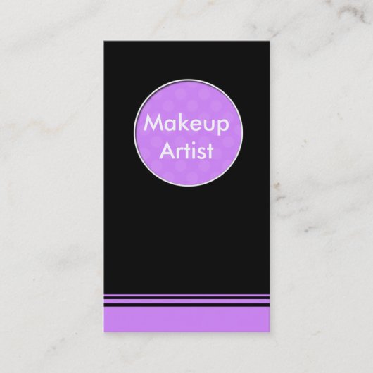 Maskenbildner Visitenkarte (Vorderseite)