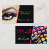 Maskenbildner-Visitenkarte-Auge Visitenkarte (Vorne/Hinten)