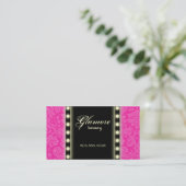 Maskenbildner-Visitenkarte beleuchtet rosa Visitenkarte (Stehend Vorderseite)