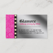 Maskenbildner-Visitenkarte beleuchtet Visitenkarte (Rückseite)