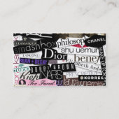 Maskenbildner-Visitenkarte - Marken Visitenkarte (Rückseite)