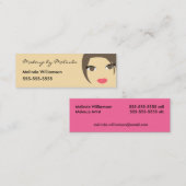 Maskenbildner-Visitenkarte Mini Visitenkarte (Vorne/Hinten)