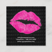 MASKENBILDNER-VISITENKARTE QUADRATISCHE VISITENKARTE (Rückseite)