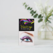 Maskenbildner-Visitenkarte-Schablone Terminkarte (Stehend Vorderseite)