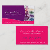 Maskenbildner ~ Visitenkarte-Schablone Visitenkarte (Vorne/Hinten)