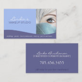 Maskenbildner ~ Visitenkarte-Schablone Visitenkarte (Vorne/Hinten)