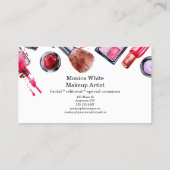 Maskenbildner-Visitenkarte Visitenkarte (Rückseite)