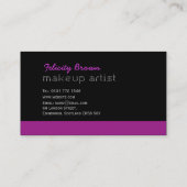 Maskenbildner-Visitenkarte Visitenkarte (Rückseite)