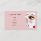 Maskenbildner-Visitenkarte Visitenkarte (Rückseite)