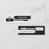 Maskenbildner-Visitenkarten Mini Visitenkarte (Vorne/Hinten)