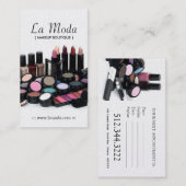 Maskenbildner-Visitenkarten Terminkarte (Vorne/Hinten)