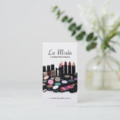 Maskenbildner-Visitenkarten Terminkarte (Stehend Vorderseite)