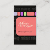 Maskenbildner-Visitenkarten Visitenkarte (Rückseite)