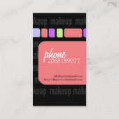 Maskenbildner-Visitenkarten Visitenkarte (Rückseite)